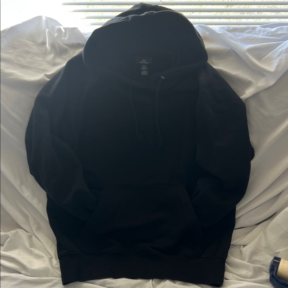 Men's H&M Oversized Fit Black Hoodie
